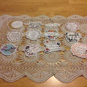 Bible Quotes and Christian Inspiration Stickers Bundle